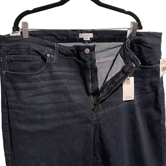 NWT- Good American- Always Fits Good Waist Long Dark Wash Jeans, Size 28-32 - Picture 5 of 16